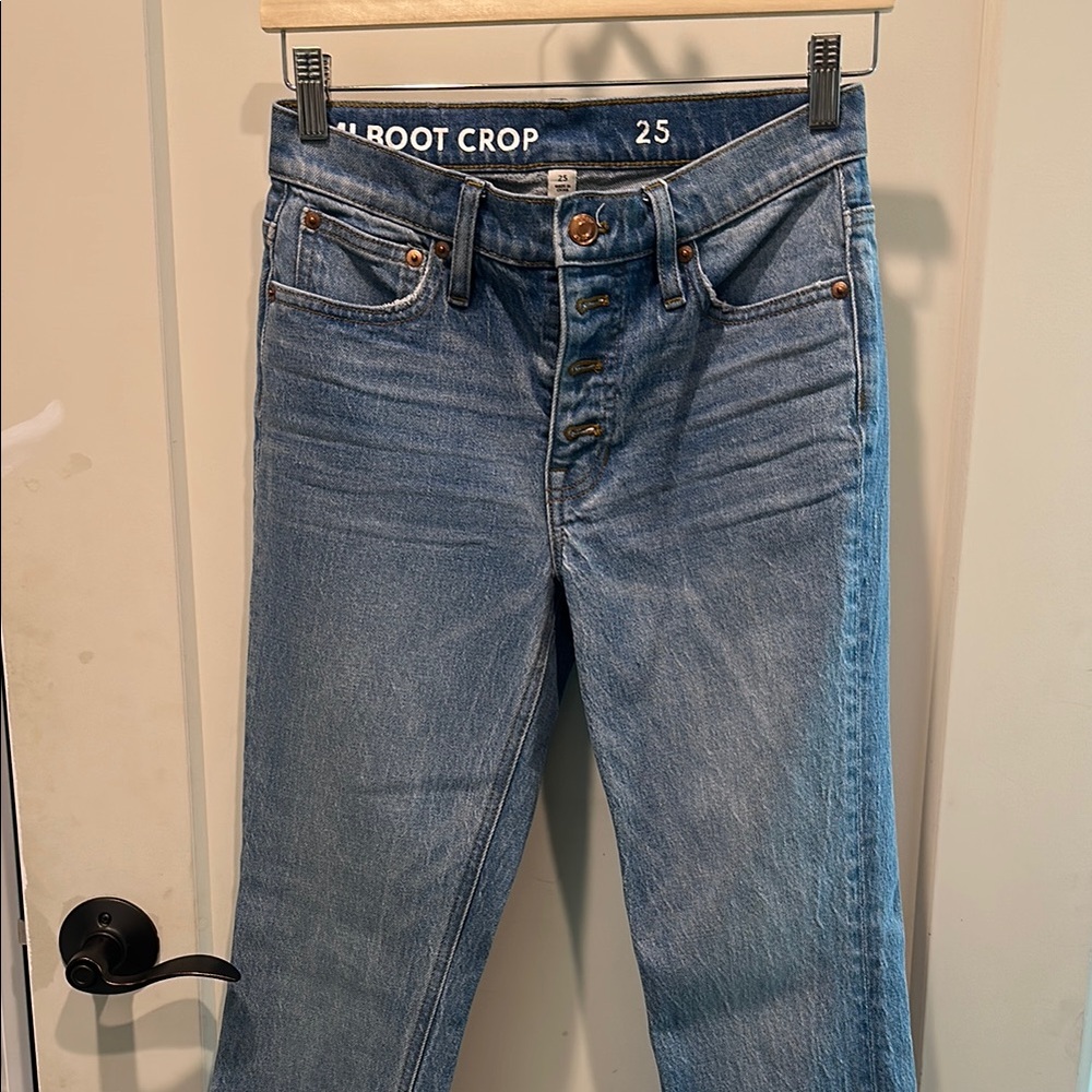 Women's Blue Boot Crop Jeans
